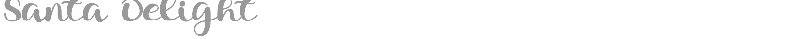 Santa Delight font preview